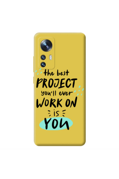 Other Xiaomi Mi 12 The Best Project Yellow Colored Silicone TPU Θήκη