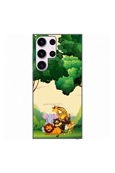 OEM Husa compatibila cu Samsung Galaxy S23 Ultra Silicon Gel Tpu Model Jungla...