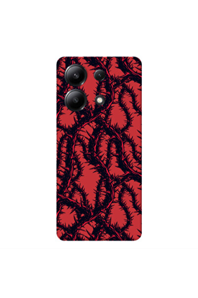 Other Xiaomi Redmi Note 13 4G Prickly ivy Red Colored Silicone TPU Θήκη