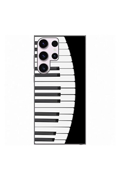 OEM Husa compatibila cu Samsung Galaxy S23 Ultra Silicon Gel Tpu Model Piano ...