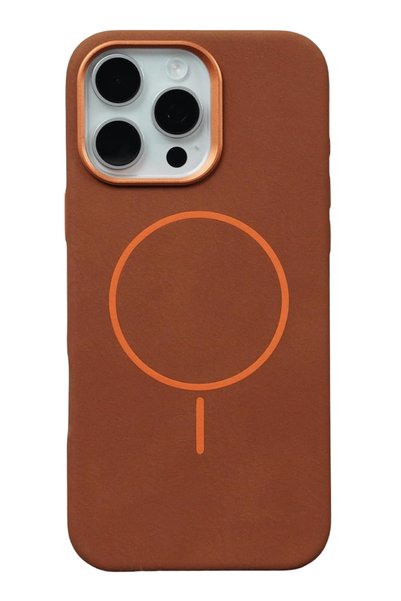 Generic Brand Spt-Gld iPhone 15 Pro Max Luno Leather Magsafe Cover (225651) -...