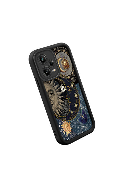 PATTERNOVA Redmi Note 12 Pro 5G Uyumlu Yüksek Kalite Gökyüzü Gezegeni Kılıf, ...