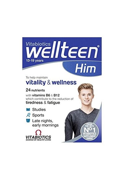 Vitabiotics Wellteen Him Συμπλήρωμα Διατροφής για εφήβους &amp; νέους άντρες ...