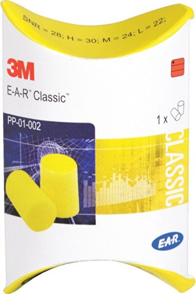 3M E-A-R Ωτοασπίδες Αφρώδεις Κίτρινες σε Pillow Pack 1 Ζευγάρι