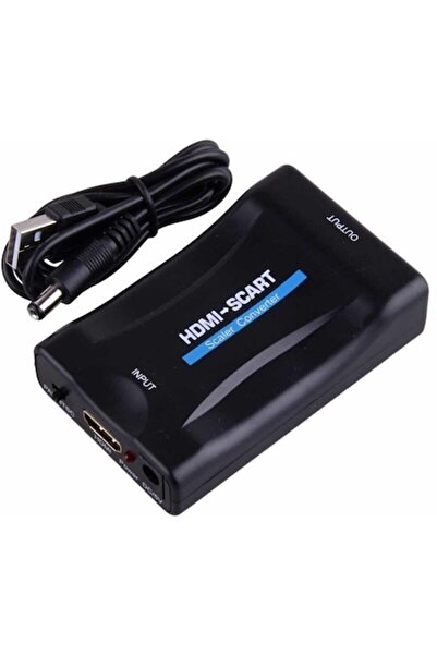 OEM Convertor Scaler SCART la HDMI, Full HD 1080p, compatibil cu PAL/NTSC și ...