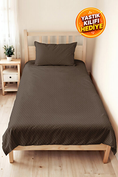 Evimde Bambaşka Vizon Minimal Young Room Single Pique Set - Modern Quilted 16...