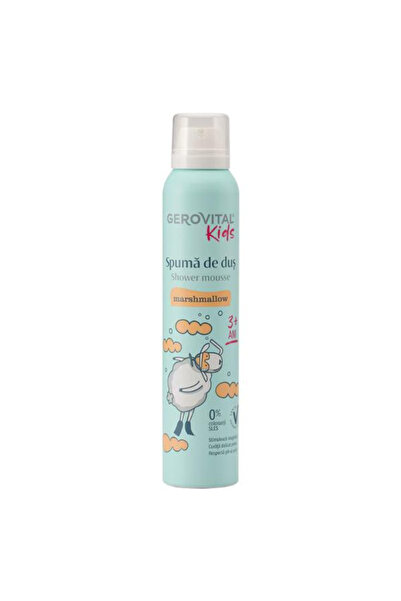 GEROVITAL Spuma de Dus - Kids Shower Mousse Marshmallow, 3+ ani, 200 ml