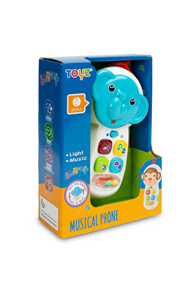 TOYZ Εκπαιδευτικό Παιχνίδι Τηλέφωνο Ελεφαντάκι Για Παιδιά 18+ Μηνών (PL9004)