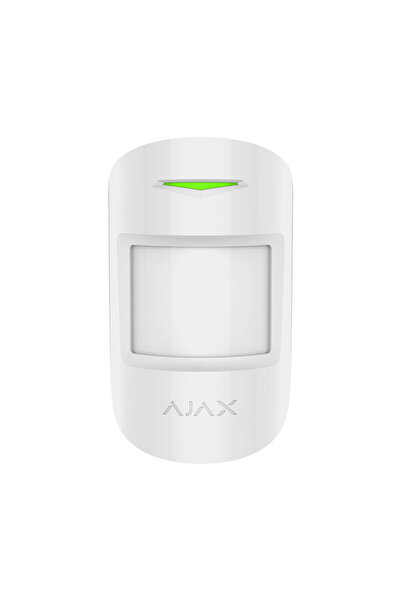 Ajax Detector de miscare wireless PIR MotionProtect WH, 12 m, 88 grade, pet i...