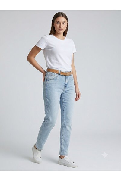 centilmen Beethoven D'She Belted Logo Denim Trousers 348102