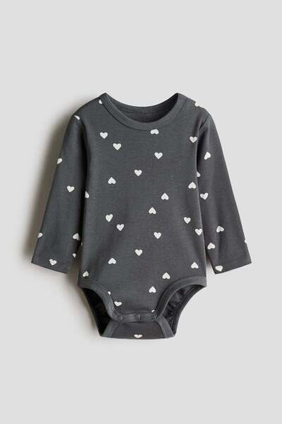 H&M Printed cotton bodysuit