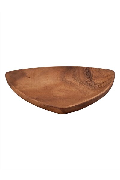 Paşabahçe Wooden Triangular Serving Plate Small, Serving Plate, 1 Piece