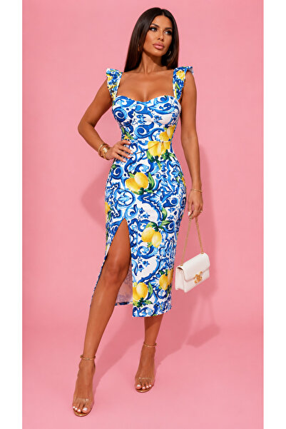 Ethera Rochie Modelatoare de Vara cu Imprimeu