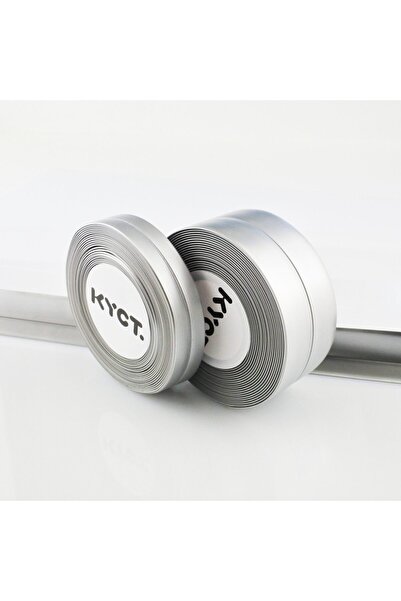 KYCT Bagheta finisare autoadeziva 20x20 mm argintiu 5 m