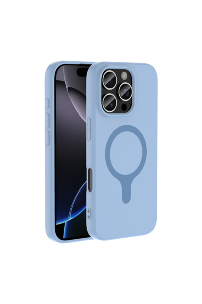 halkhouse İphone 16 Pro Kılıf Kamera Korumalı M-Safe Şarj Özellikli Kadifemsi...