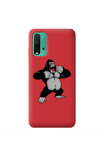 Other Xiaomi Poco M3 Angry Gorilla2 Red Colored Silicone TPU Θήκη