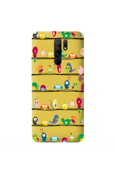 Other Xiaomi Redmi 9 birds Yellow Colored Silicone TPU Θήκη