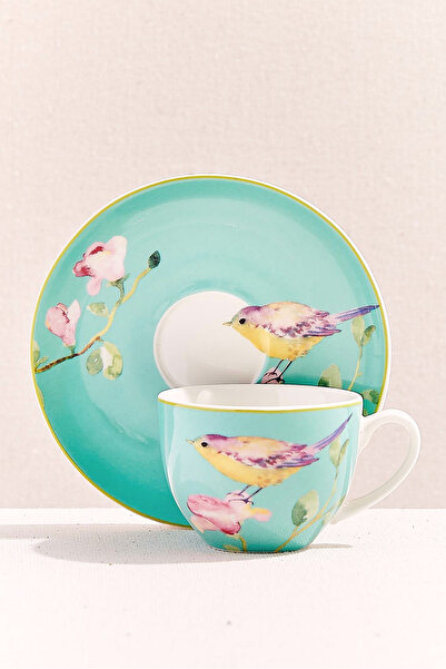 Paşabahçe Aşiyan Porcelain Espresso Cup Blue, Espresso Cup, 1 Piece