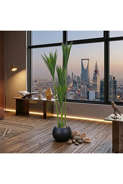 Al Hadaya Mall شجرة صبار صناعي بتصميم كلاسيكي أنيق وبمركن بلاستيك 4 فرع ــ اس...