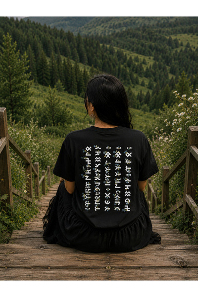 YORUKAN We Are Turks - Front and Back Printed Unisex Regular Fit T-Shirt