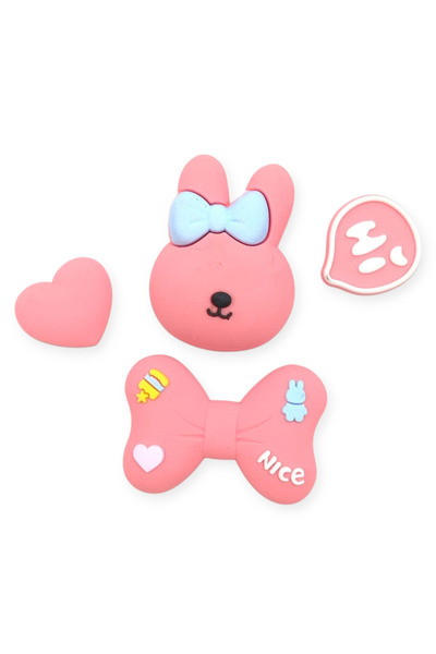 Twist Διακοσμητικά Pins για Clogs Σετ 10 Bunny