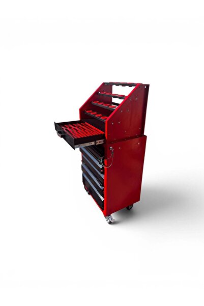 SAPPHIRE CNC Takım Tutucu Standı(20 Göz) Çekmeceli (100 Ad Pens Yuvalı)+Takım...