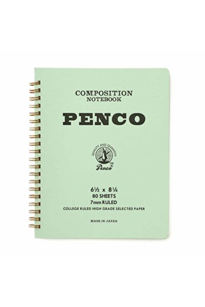 Penco Coil Composition Notebook Mint A5 Ruled Ring Binder Notebook