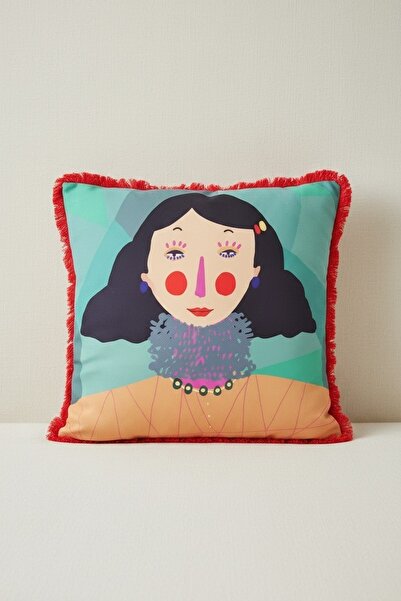 ARİENEL Dekoratif Kırlent Kılıfı | Chartreuse | 42 cm | Çift Taraflı | Çok Re...