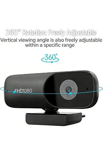 Urban URBANNX 1080P Webcam with Microphone, Adjustable FOV, Zoom, Software Co...