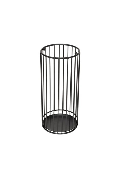 5five Simple Smart Metty umbrella stand, metal, black, 21 x H 47 cm