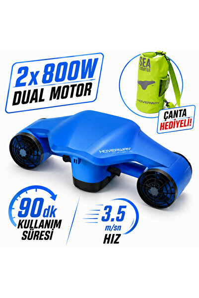 HOVERWAY Orca 2 Pro Çift Motorlu 1600W (2x800W) Deniz Scooter'ı (Sea Scooter)...