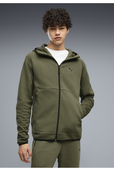 Puma PUMATECH Zvýšená Slim Mikina s kapucí