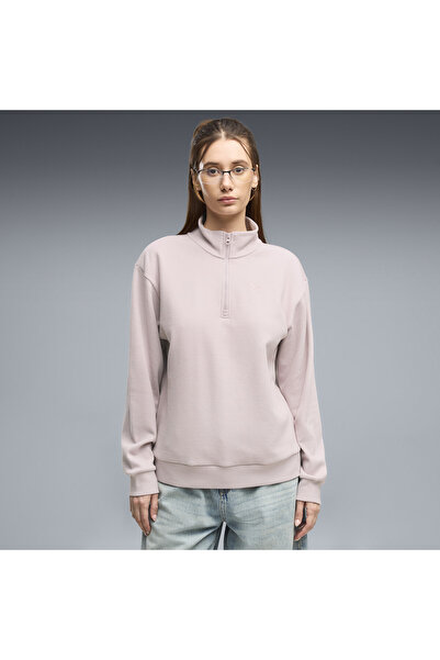 Puma Essentials Αναβαθμισμένο Στάνταρ Φούτερ με Μισό Φερμουάρ Γυναικείο