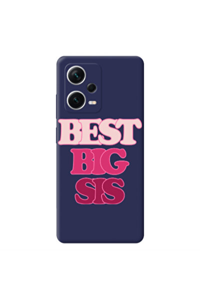 Other Xiaomi Poco X5 Best Big Sis Dark blue Colored Silicone TPU Θήκη
