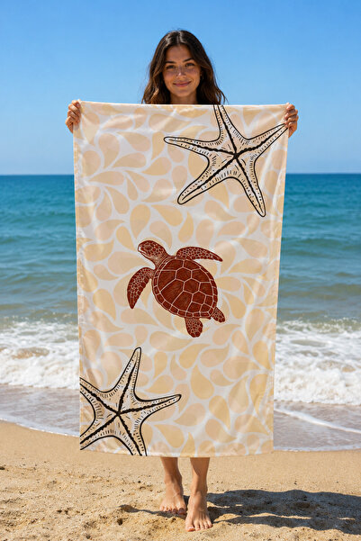 Minilee Patterned Beach Towel 75X150 cm - Women's Sea Pool Bath Beach Cover