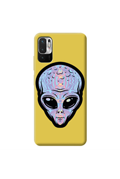 Other Xiaomi Redmi Note 10 Pro 5G Alien Yellow Colored Silicone TPU Θήκη