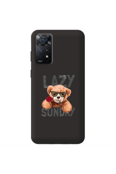 Other Xiaomi Redmi Note 11 4G Lazy sunday Black Colored Silicone TPU Θήκη