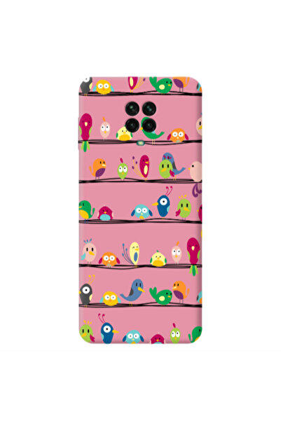 Other Xiaomi Redmi Note 9 Pro birds Pink Colored Silicone TPU Θήκη