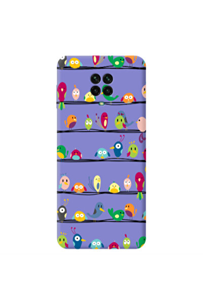 Other Xiaomi Redmi Note 9 Pro birds Purple Colored Silicone TPU Θήκη