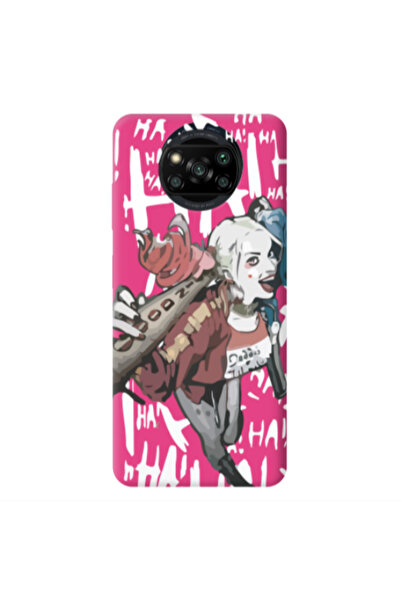 Other Xiaomi Poco X3 /X3 Pro Ha Ha Ha Fuchsia Colored Silicone TPU Θήκη