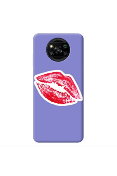 Other Xiaomi Poco X3 /X3 Pro Drooling Tongue Purple Colored Silicone TPU Θήκη