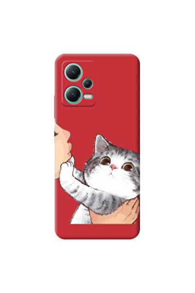 Other Xiaomi Redmi Note 12 Pro 5G No Kiss Red Colored Silicone TPU Θήκη