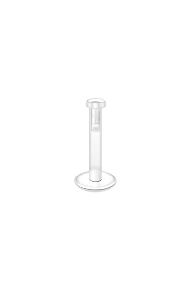 choice2 1.2x6x3mm Style A 2Pcs 16G Clear Cartilage Earrings Stud Plastic Heli...