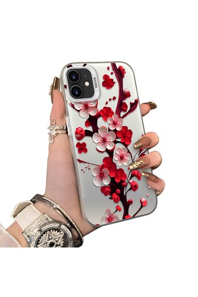 Hontinga iPhone 11 Compatible Silicone Edge Hard Back Case Couple Phone Case ...