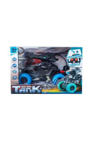 ZK Toys Remote Control Combat Tank Launches Water Bombs, All-Terrain Anti-Ski...