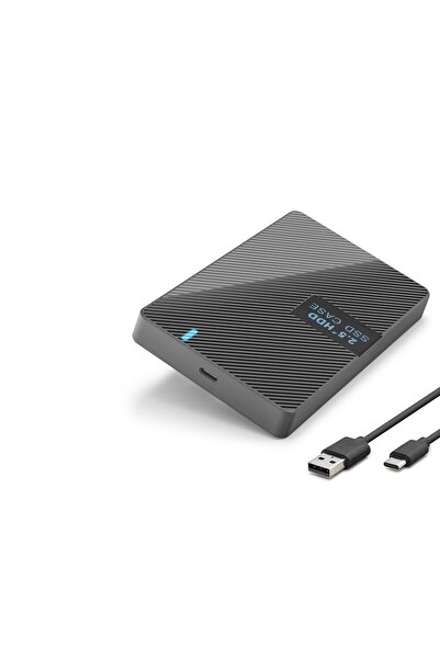 Skygo 2.5 Inç Sata Hdd/Ssd Harici Disk Kutusu Usb 3.0 Type-C - Siyah HDX1793