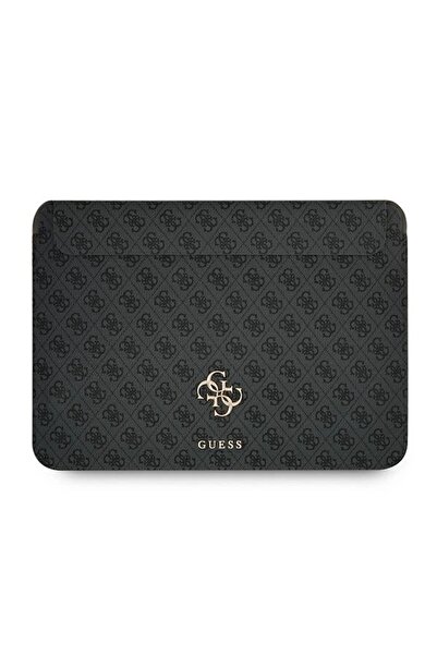 Guess 4G Голямо лого 13-инчов калъф за лаптоп сив