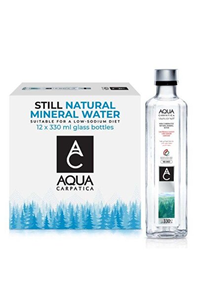 Aqua Carpatica مياه معدنية طبيعية 330 مل في زجاجات، عبوة من 12 زجاجة |   مياه...