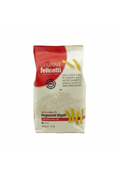 Monograno Felicetti Rugoncini Rigati N°132 Paste Felicetti Originale Pachet 12 x 500g