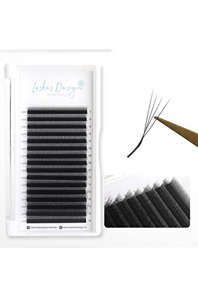 Lashes Design by Nathalie Gene Pre-Made Volum W Shape Narrow Mix 7-14 mm, Neg...